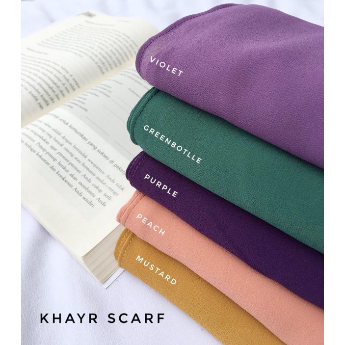 Pashmina Kaos Jersey Oval Khanza Pasmina Jersi Oval