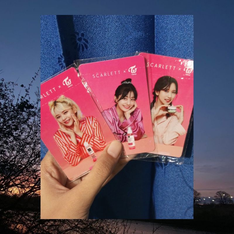 TWICE Jeongyeon Jihyo Mina Scarlett Photocard