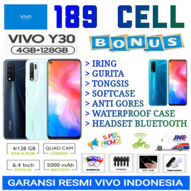 VIVO Y30 | Y21S RAM 4/128 GB GARANSI RESMI VIVO INDONESIA