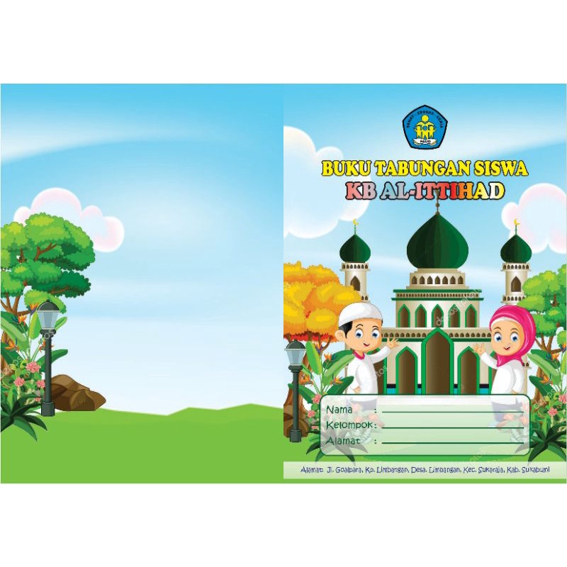

BUKU TABUNGAN TK/PAUD/MI FULL COLOR BISA CUSTOM NAMA, ALAMAT DAN LOGO