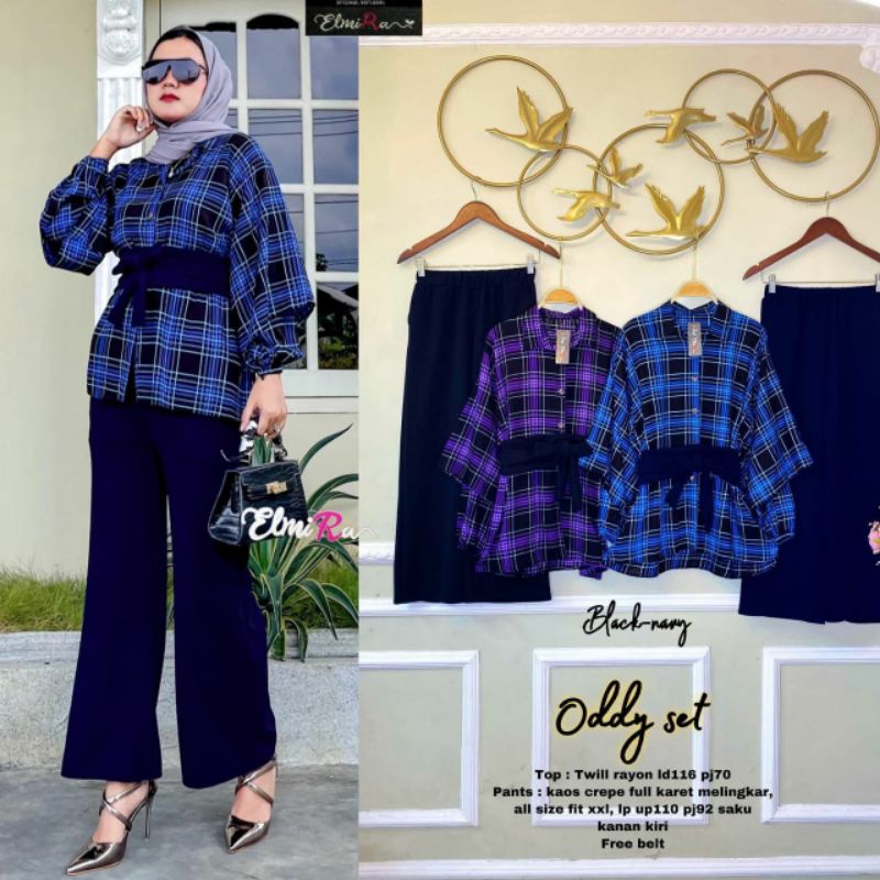 ODDY SET BY ELMIRA (ONE SET WANITA) Set wanita rekomended