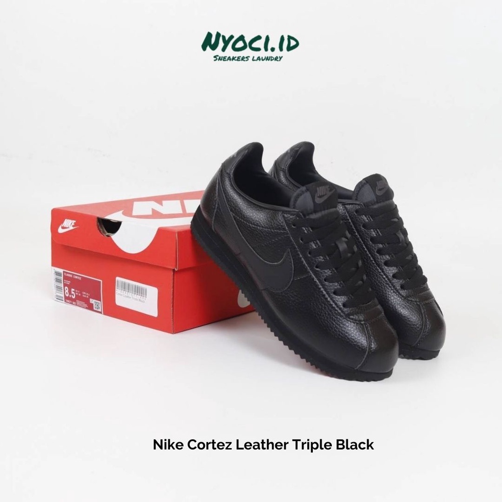 Nike Cortez Leather Triple Black