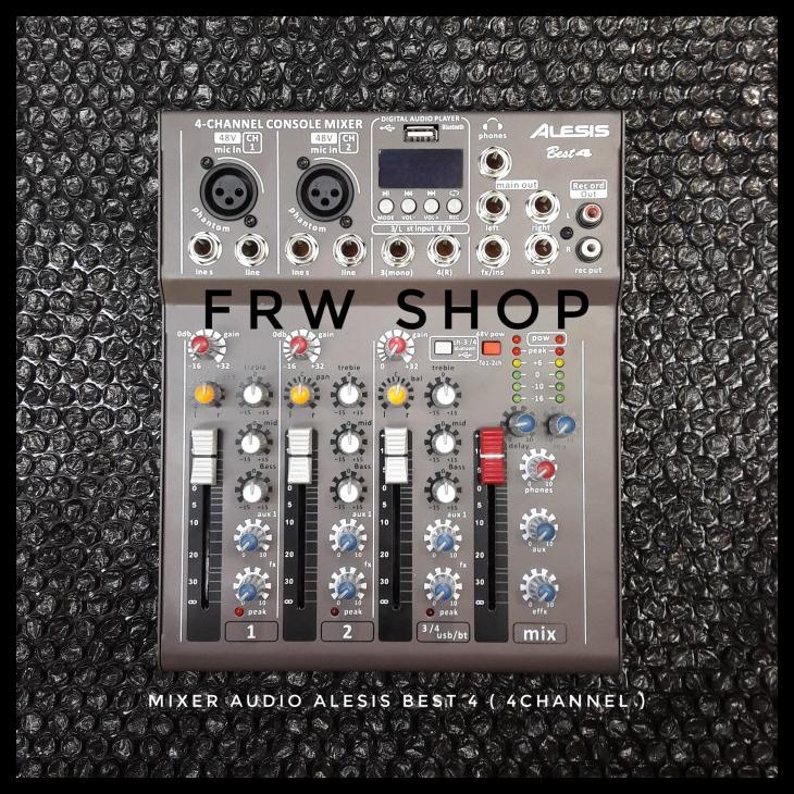 Mixer Audio Alesis Best 4 / Best 4 (4 Channel,Usb,Bluetooth) Body Besi Kode 1330