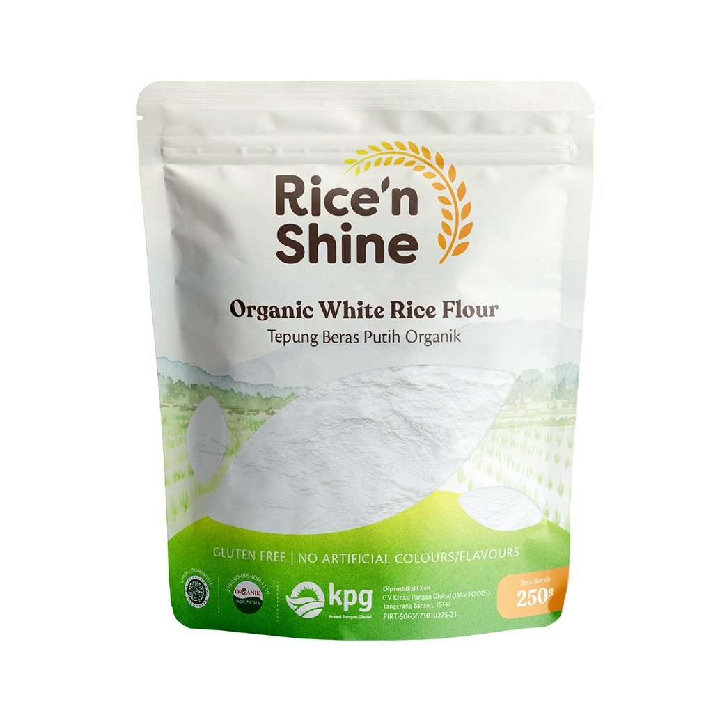 Rice n Shine Organic White Rice Flour (Tepung Beras Putih Organik) 250gr