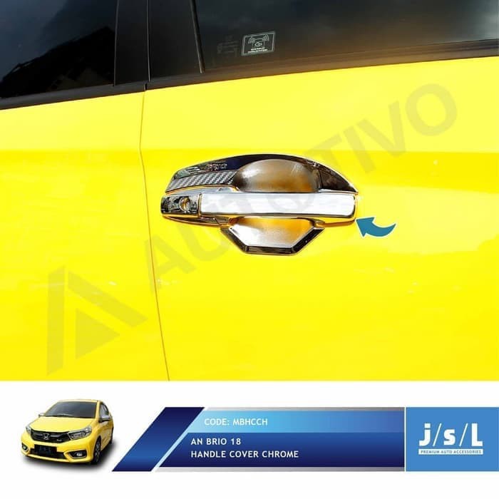 Cover handle All New Brio 2018 up  Chrome