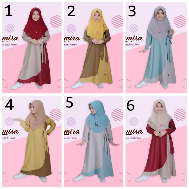 Gamis anak murah Namira ANV  junior