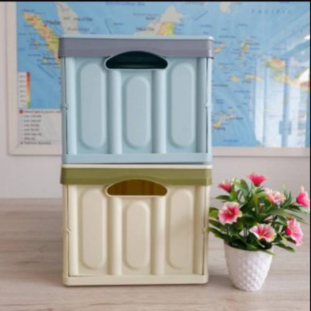 Keranjang Lipat/ Box Container Lipat Portable Serbaguna