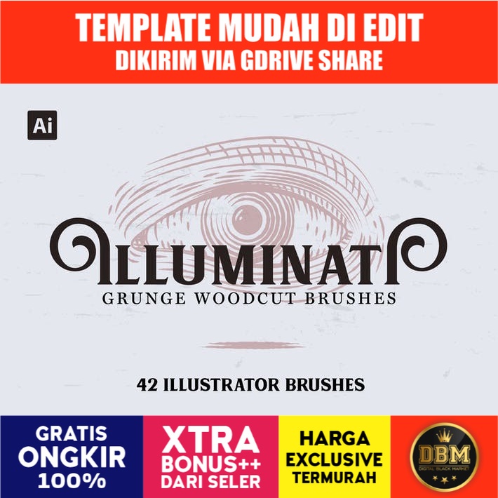 Illuminati Woodcut Brushes