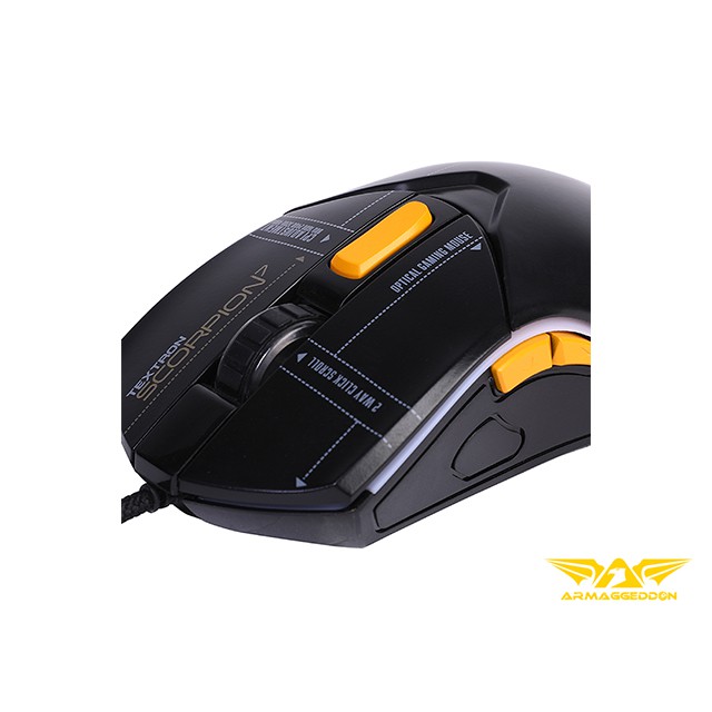 Mouse Gaming Armaggeddon Textron Scorpion 7 Wired 4800 CPI