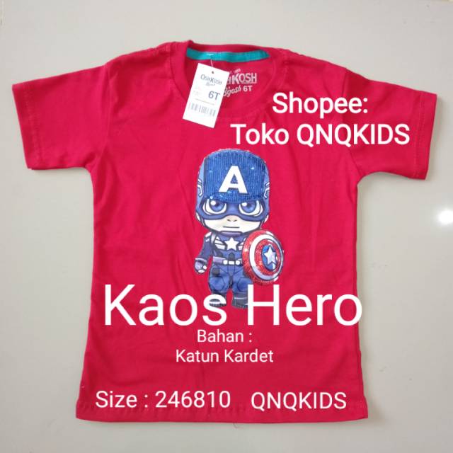 (COD) KAOS HERO LED (Pilih Warna)