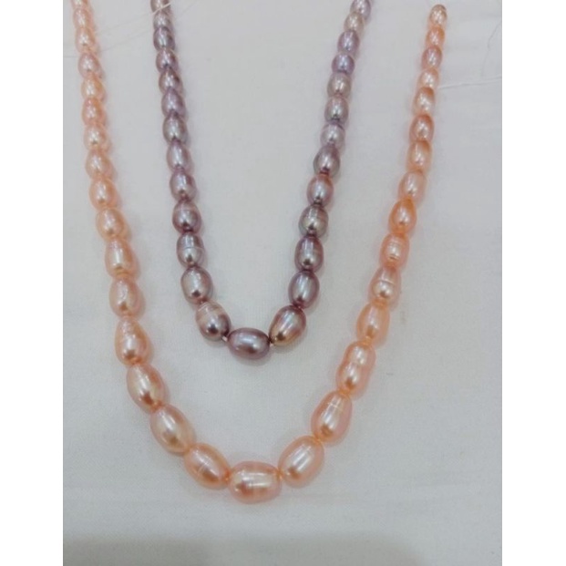 Citra Mutiara Lombok - Kode R - Mutiara Lombok Asli Rentengan Mutiara Air Tawar Warna Pink