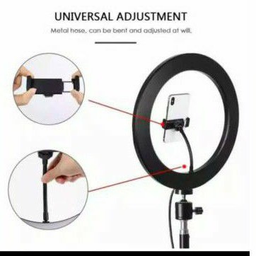 Lampu Selfie 26CM / Ring Light 2in1 10 INCHI Plus Holder Dan Mini Ball Head