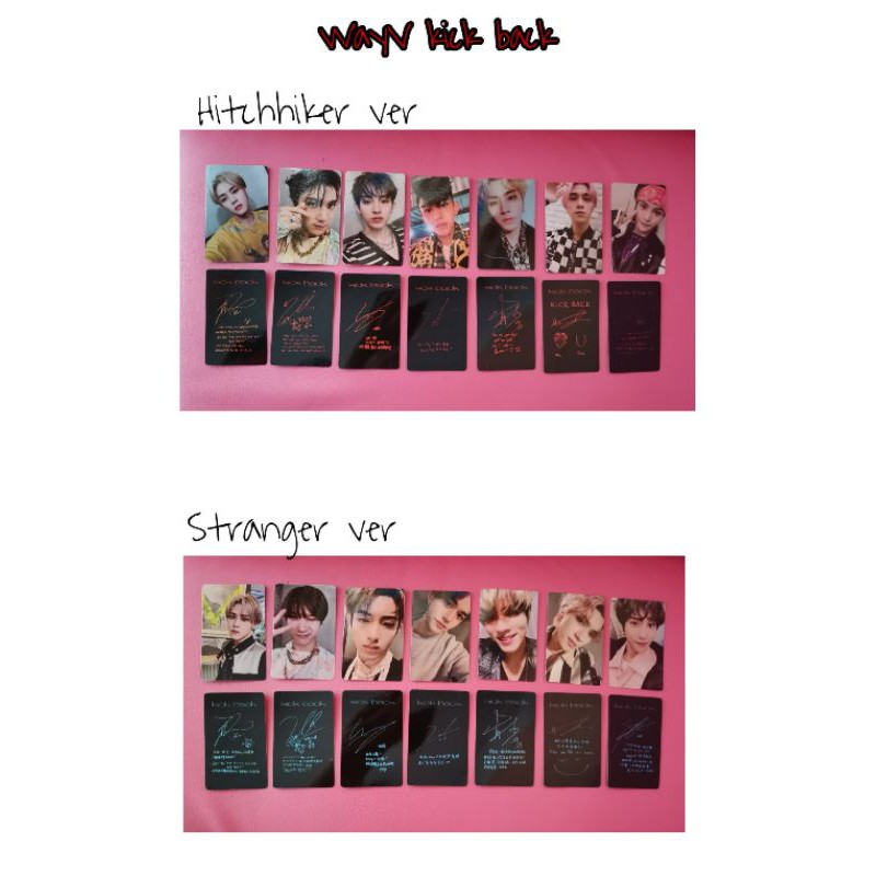 photocard wayv kick back fanmade