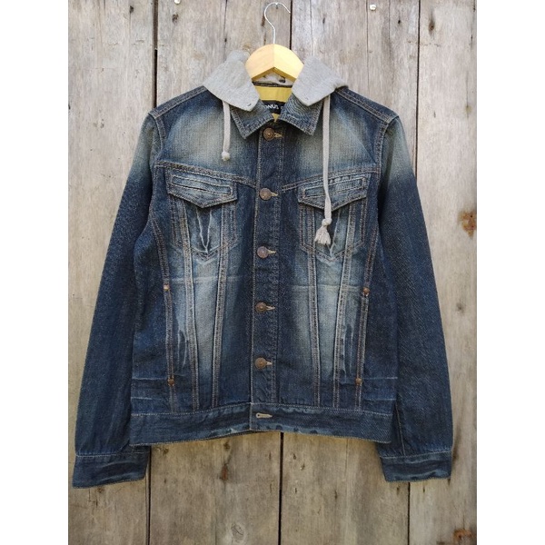 jaket jeans trucker denim size fit M second
