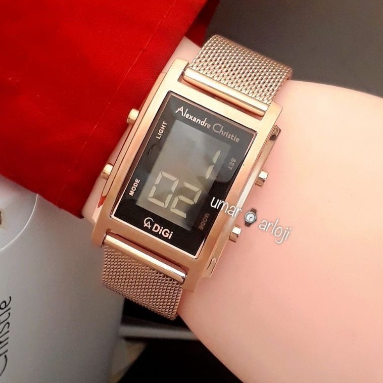 Jam Tangan Wanita Alexandre Christie Ac 9334 Lh Digital Original Fashion Wanita