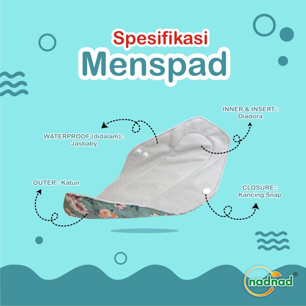 Menspad Night NadNad by Sakina Pembalut Kain Cuci Ulang Murah ECER