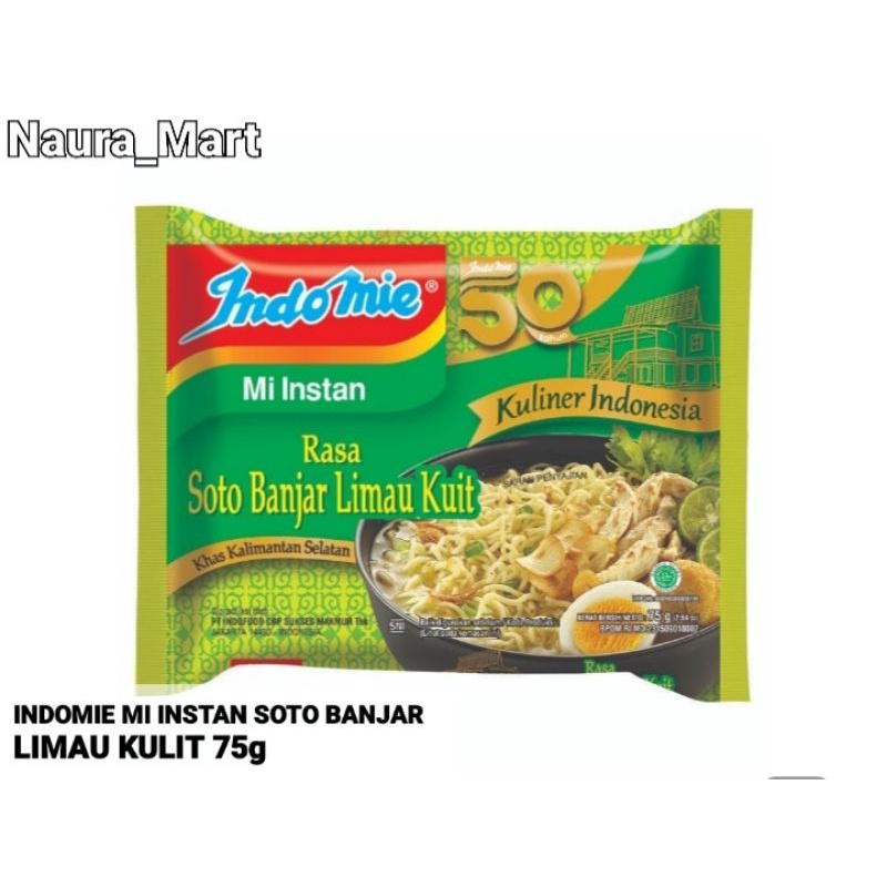 

INDOMIE MI INSTAN SOTO BANJAR LIMAU KULIT 75g