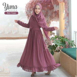 gamis yuna dress brokat di malaysia