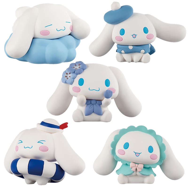 5pcs / Set Mainan Boneka Action Figure Anime Kawai Sanrio Cinnamoroll Untuk Dekorasi Kue Ulang Tahun