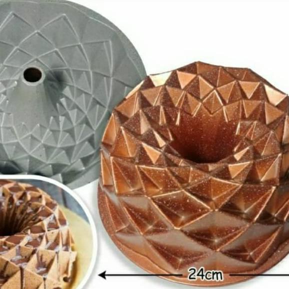 Promo!! Loyang Sultan / Loyang Bundt Pan Cake Coating Marble Royale, Jubilee