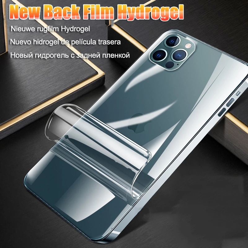 Film Hydrogel Pelindung Layar Depan Belakang Untuk iPhone 14 Pro Max 12 Pro Max X XR XS 11 Pro Max 8 7 6 6s Plus