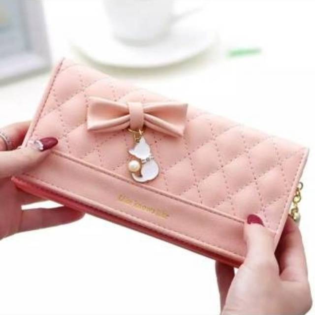 DOMPET PANJANG WANITA KANCING MODEL BELTED ZIP ALA KOREA