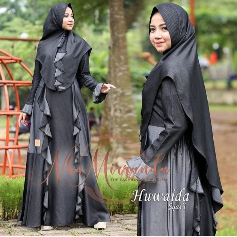 Huwaida Syari by Nha Miranda gamis branded original murah