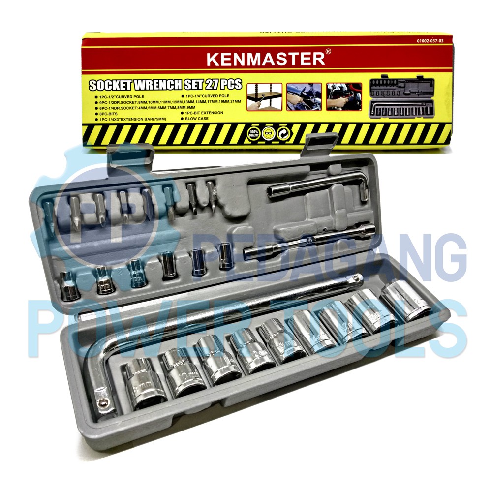 KENMASTER KUNCI SOK SET 27 PCS - SOCK - SHOCK MOTOR