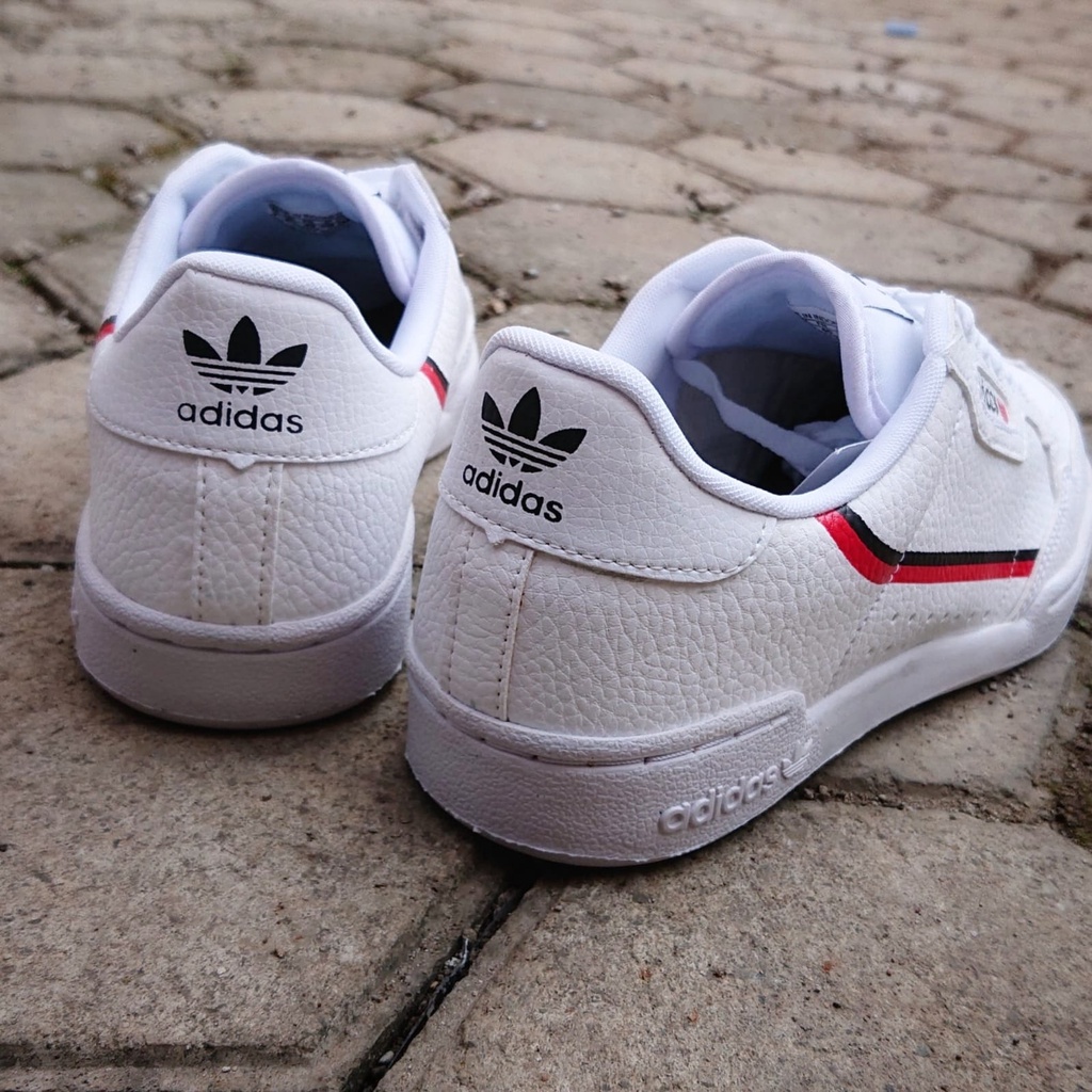 PROMO Sepatu Adidas Continental 80 J White BNIB Premium Tag Made in Indonesia | Sneakers Pria Wanita Warna Putih TOP Quality