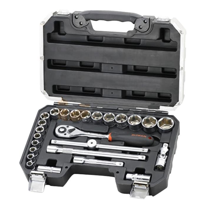MESIN- FIXMAN 25pcs SOCKET SET - Hitam ori/bagus/murah