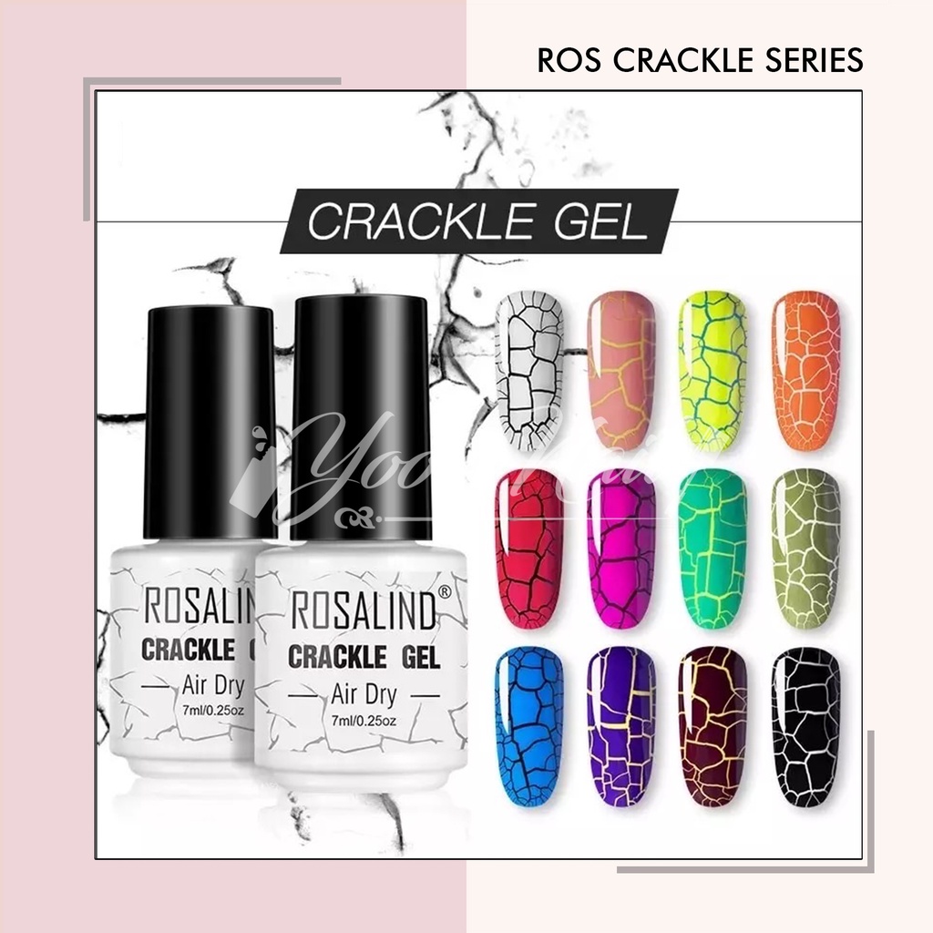 Rosalind Crackle Series gel nail polish uv led 7ml kutek gel retak gel crack