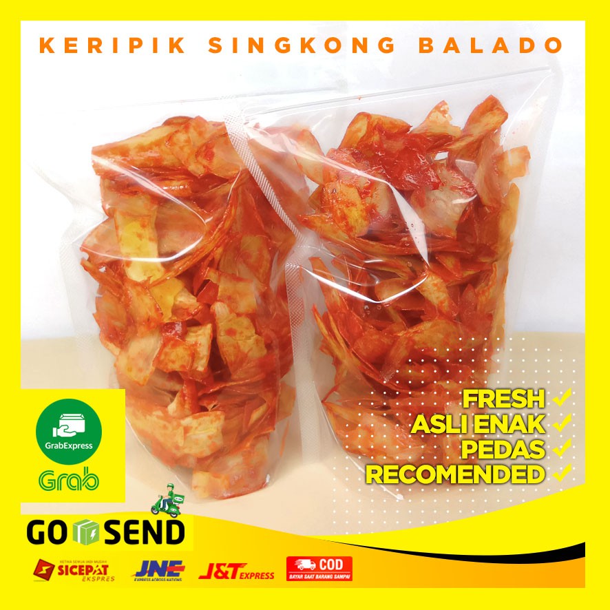 

KERIPIK KRIPIK SINGKONG BALADO PEDAS PADANG SANJAY MADURA 250gr
