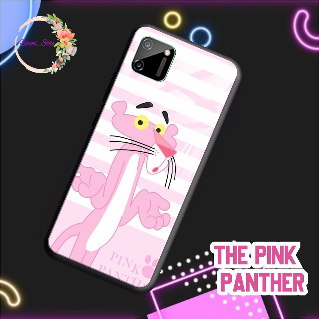 Back case glass the pink panther Vivo Y91 Y17 Y12 Y15 Y93 Y95 Y81 Y83 Y71 Y53 y20 Y30 Y50 DST1655