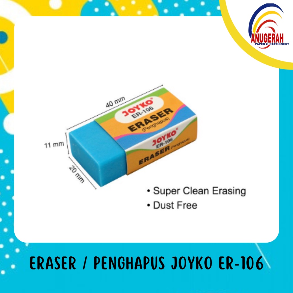 

Eraser / Penghapus Joyko ER-106 (PCS)