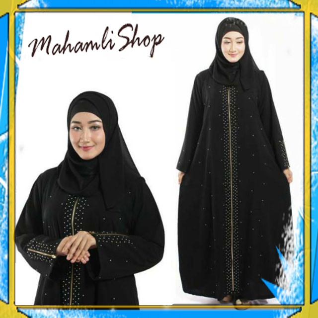 ABY 172 ABAYA ZYPPER MATA COUPLE GAMIS JUBAH SYARI