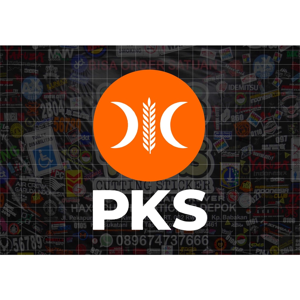 Cutting Sticker PKS Logo Baru Ukuran 8 Cm Untuk Motor Mobil