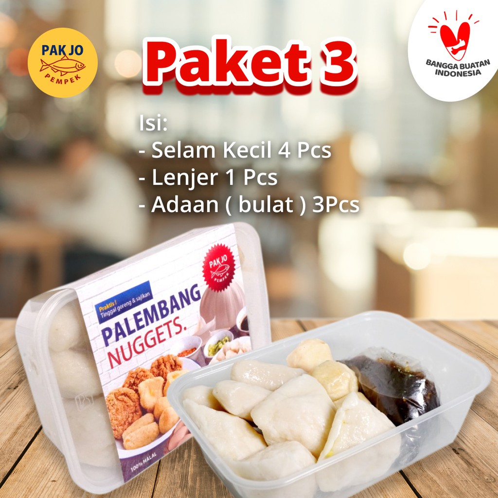 

Pempek Pak Jo (Paket 3)/Pempek Pakjo/Pempek Palembang/Pempek Enak