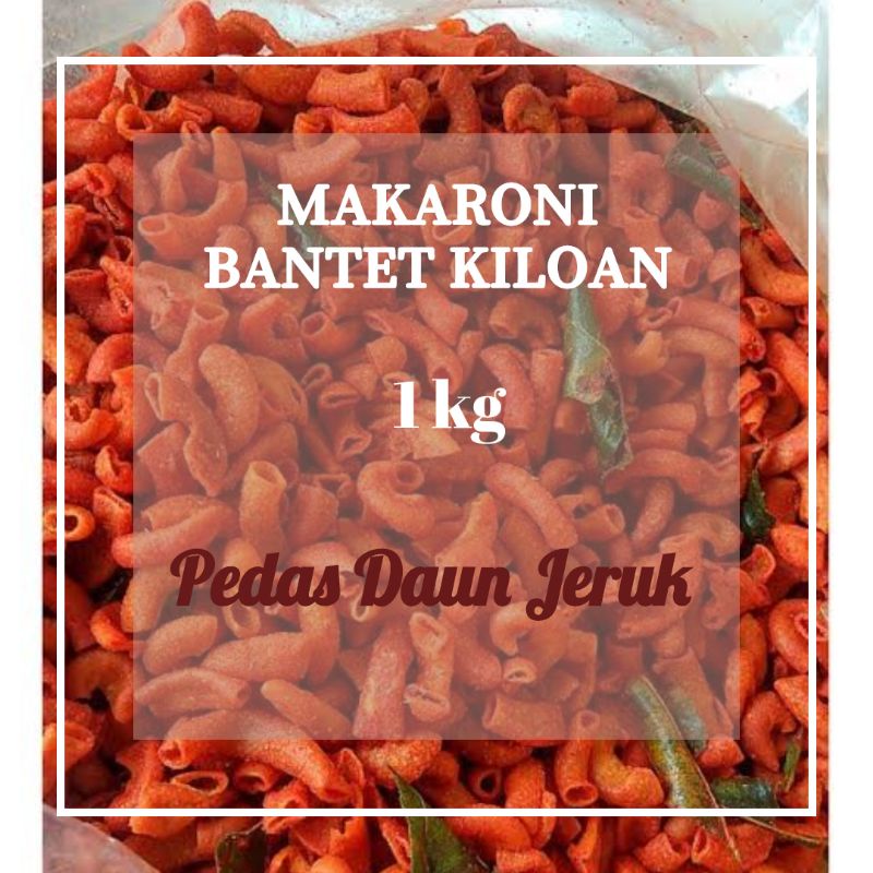 

makaroni bantet kiloan 1kg pedas daun jeruk macaroni pipa ngehe