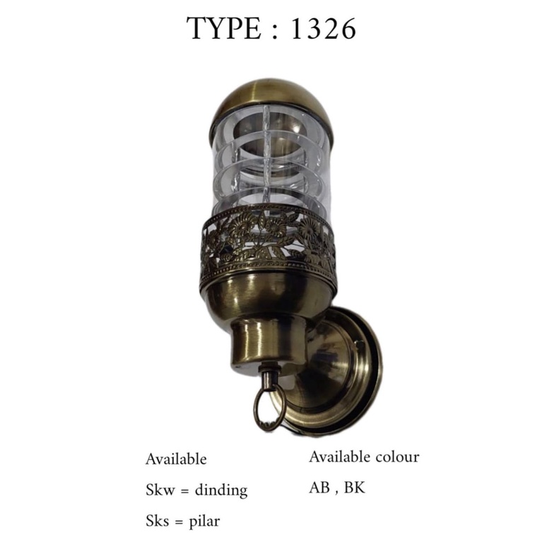 Lampu Dinding Outdoor Teras 3 Model