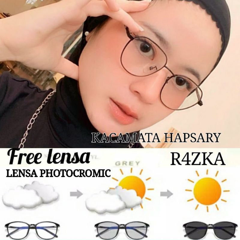 FRAME KACAMATA MINUS WANITA | FREE LENSA PHOTOCROMIC | KACAMATA ANTI RADIASI | KACANATA ANTI UV