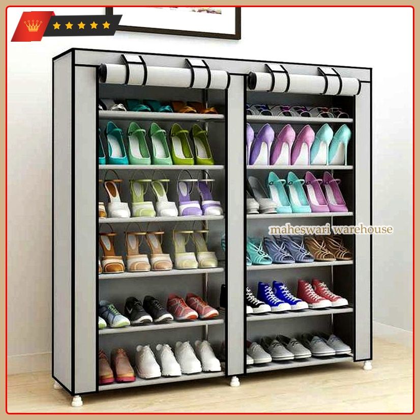 Jual Rak Tempat Simpan Sepatu Sandal Multilayer Shoe Rack Cloth Storage ...