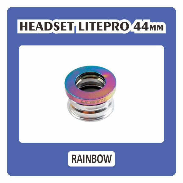 Headset Litepro Bearing 44mm Folding Bike Ultralight Rainbow Pelangi untuk Seli Sepeda Lipat Fnhon