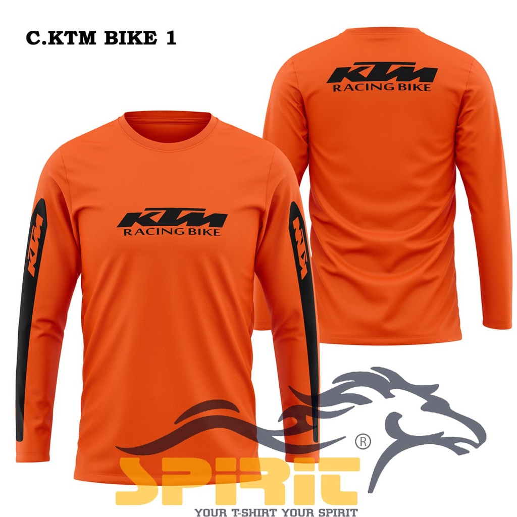 kaos ktm racing original  motor cross trail otomotif pria lengan panjang katun premium big size jumb