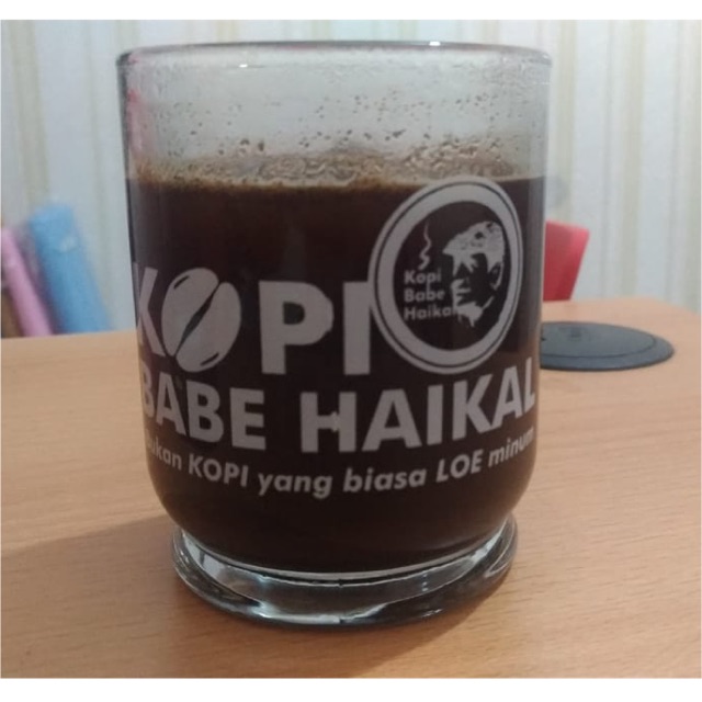 Gelas Kaca Bening Kopi Babe Haikal