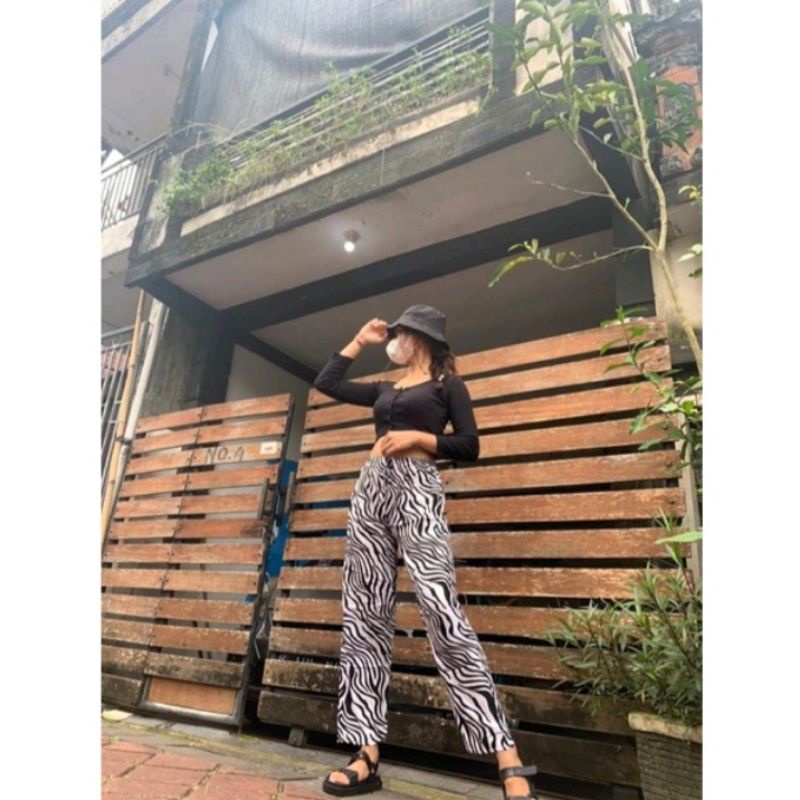 Kulot Rayon Premium Motif Zebra