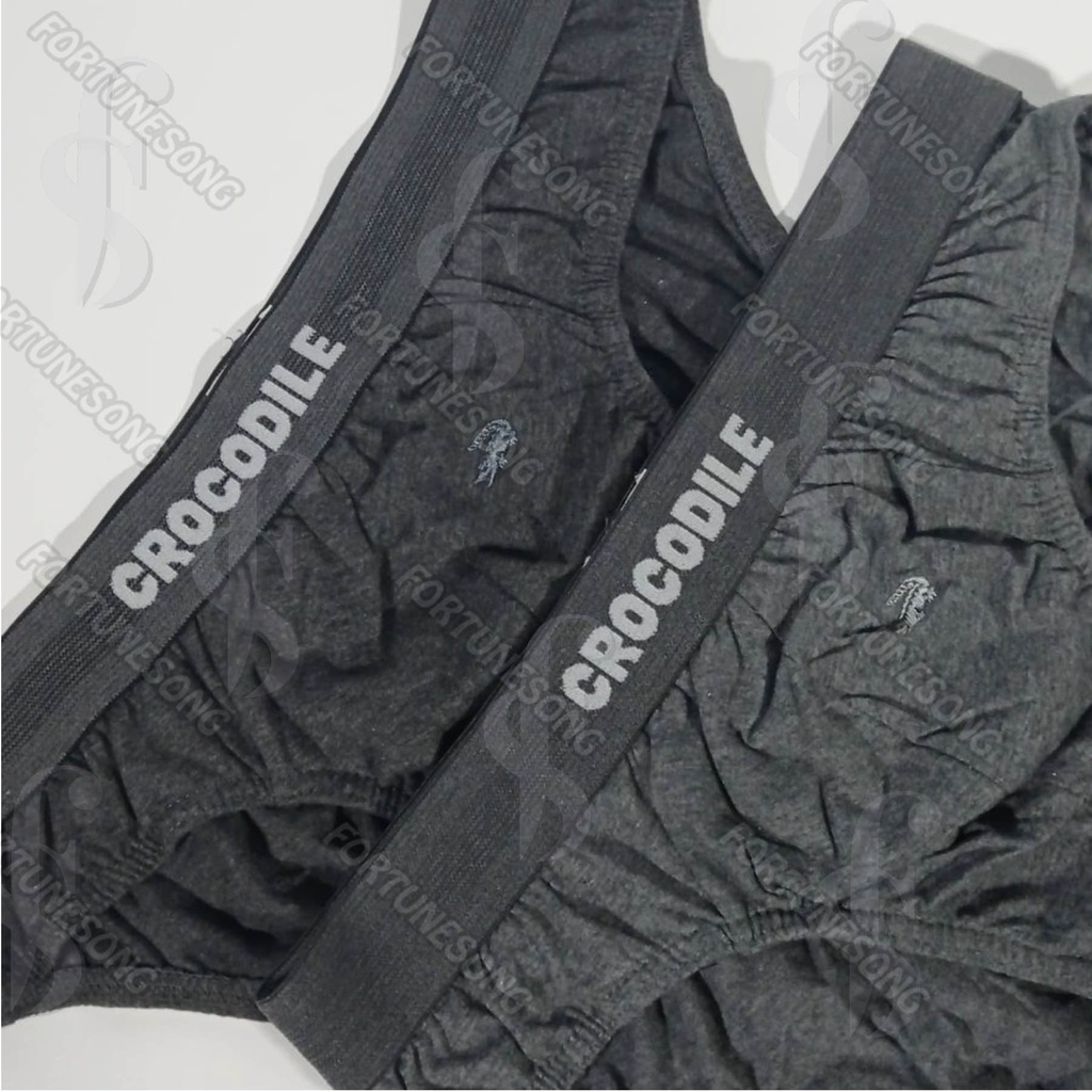 Crocodile Original - 2 Pcs Celana Dalam Pria Crocodile Sport Box Kuning Brief - CD Pria Crocodile Original (1 box isi 2 pcs)