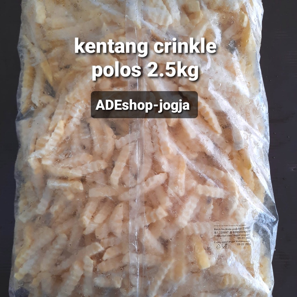 

kentang goreng beku crinkle polos 2,5 kg 2 5 french fries