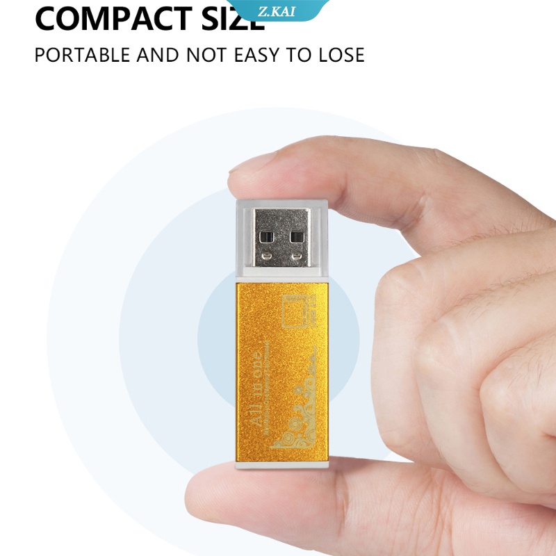 Card Reader 4 in 1 Untuk Memory Stick Pro Duo Micro SD / T-Flash