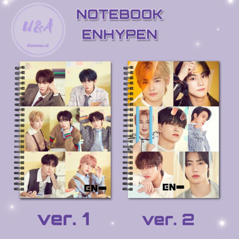 

[COD] NOTEBOOK A6 ENHYPEN SEASON'S GREETINGS 2022 Jay Jake Sunghoon Buku Murah