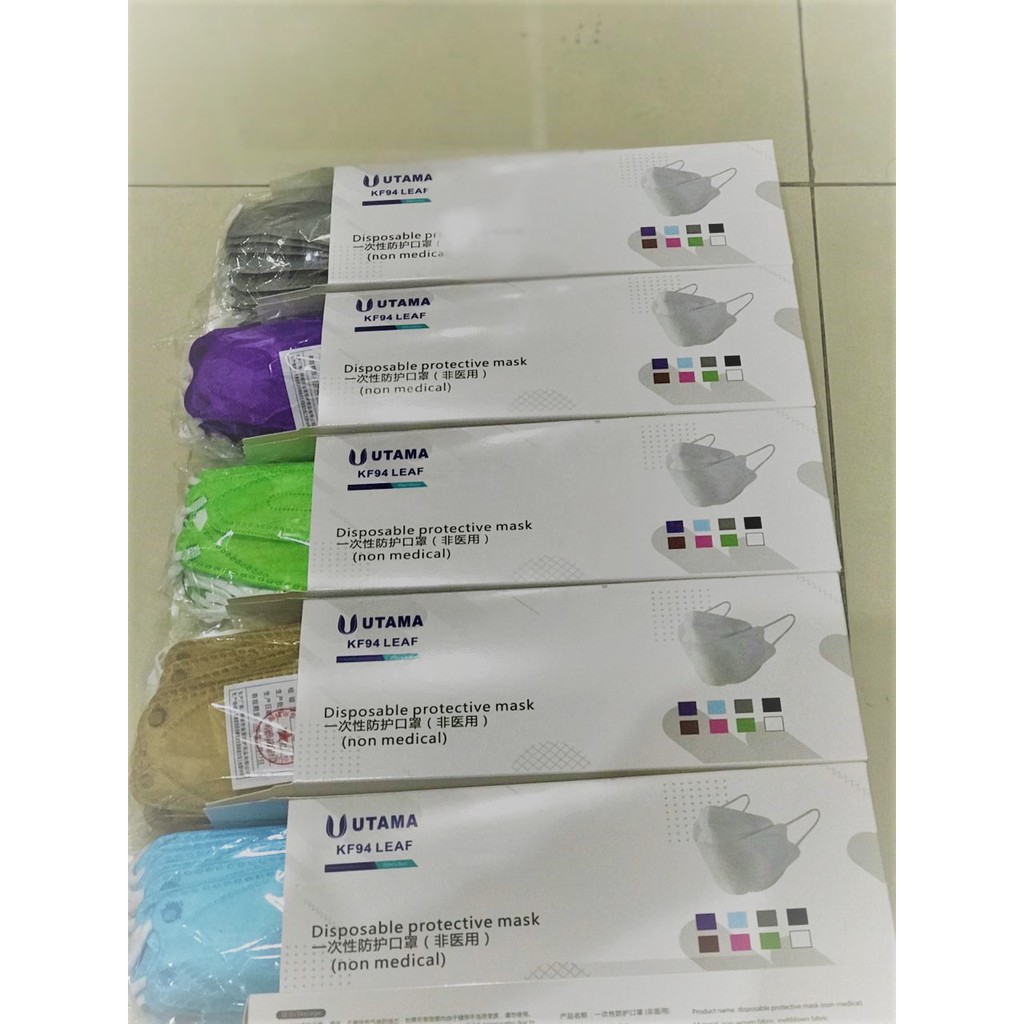 Masker KF94 Utama Leaf Disposable protective mask non-medical